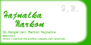 hajnalka markon business card